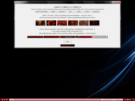 info screenshot