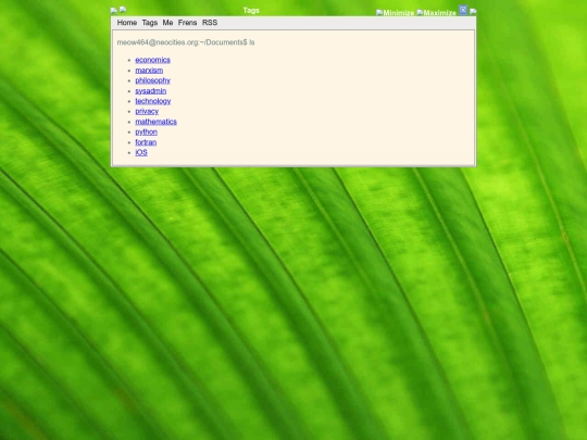 tags screenshot