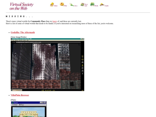 vmissing screenshot
