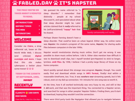 before/y2k/napster screenshot