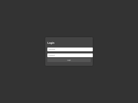 Login screenshot
