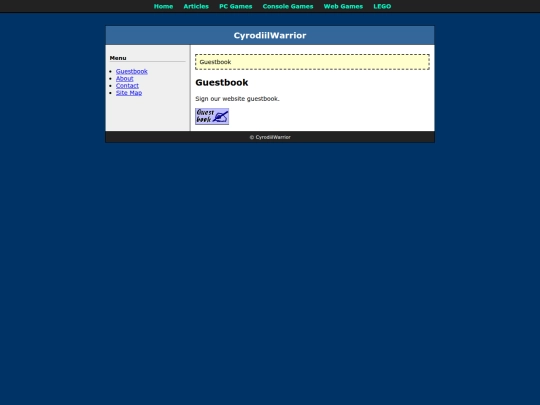 guestbook screenshot