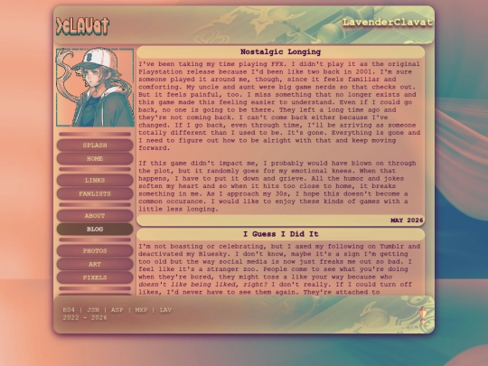 blog screenshot