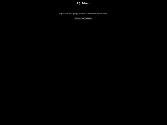 aq-admin screenshot