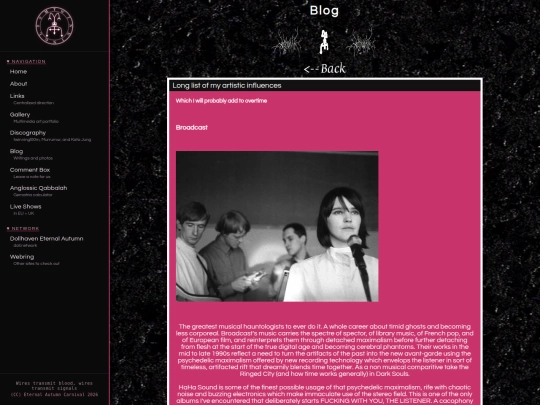 influences screenshot
