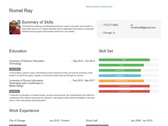 Resume p1 screenshot