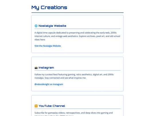 creations screenshot