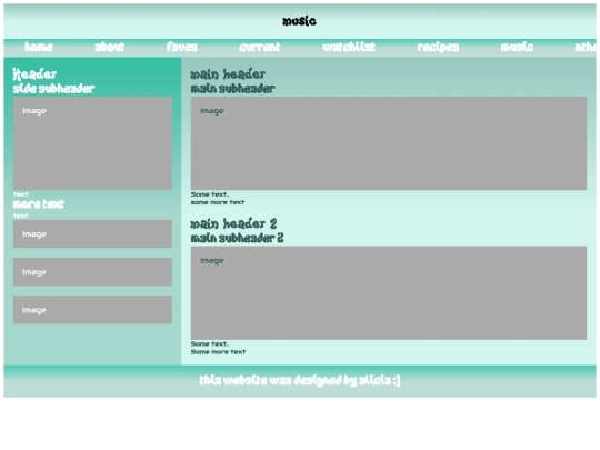 webpages/music screenshot