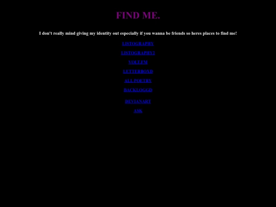 FINDME screenshot