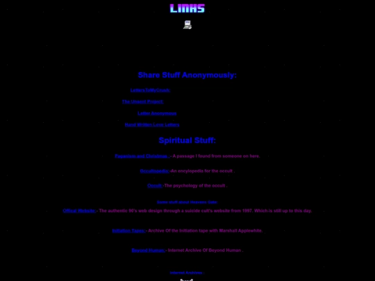 Links screenshot