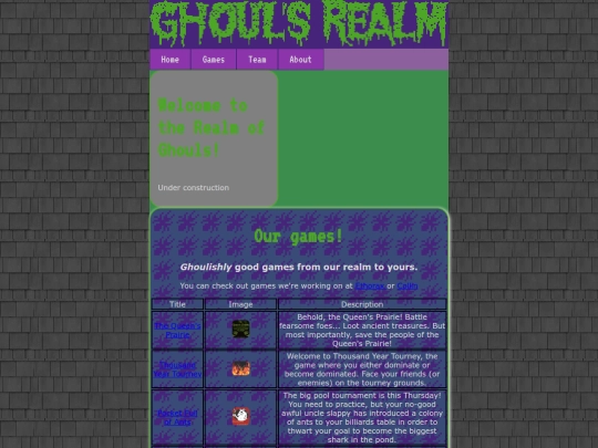 games screenshot
