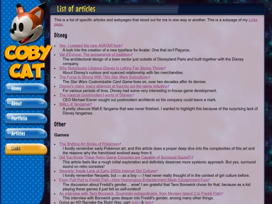article-links screenshot