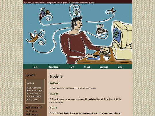 updates screenshot