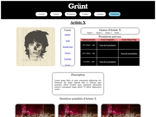 profil_artiste screenshot