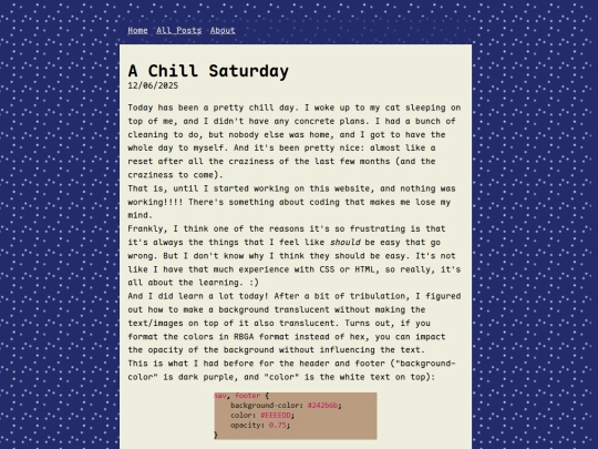 posts/chill-saturday screenshot