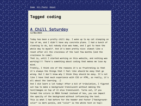 tags/coding screenshot