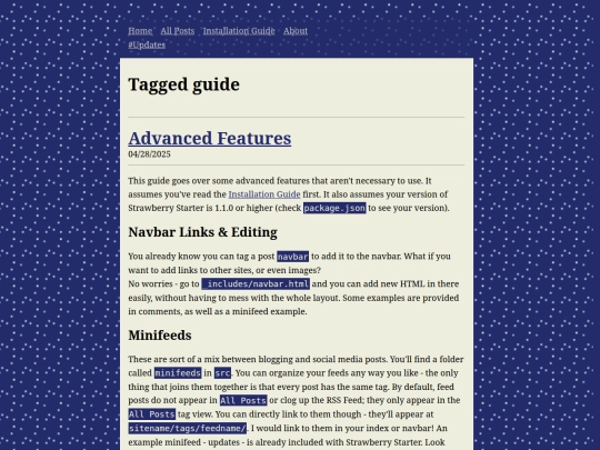 tags/guide screenshot