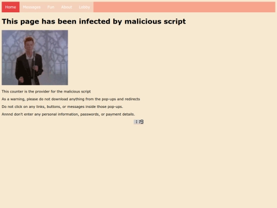specimen screenshot