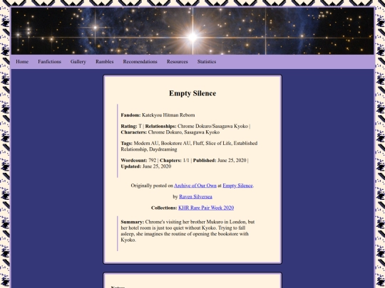 Fics/Empty_Silence screenshot