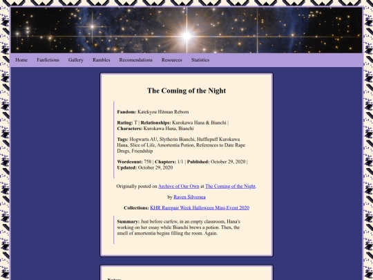 Fics/The_Coming_of_the_Night screenshot
