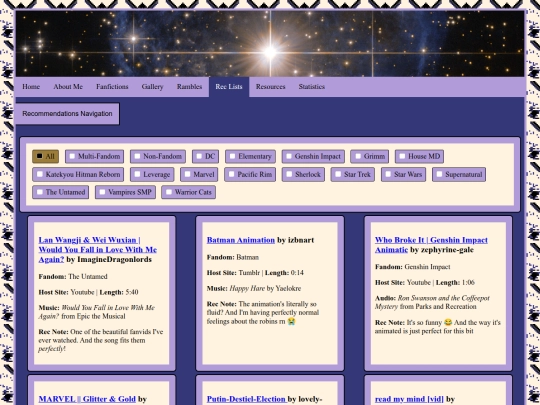 Recs/Vids screenshot