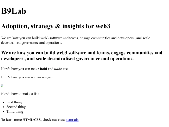 test screenshot