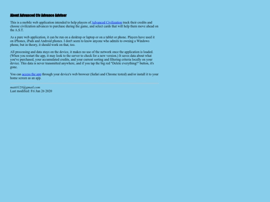 ACA2/About screenshot