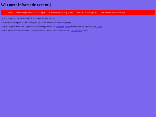 informatie screenshot