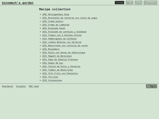 recipes screenshot