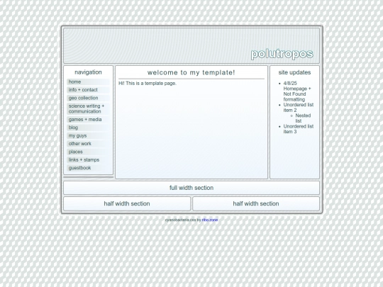 html/template screenshot
