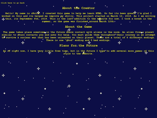 info screenshot