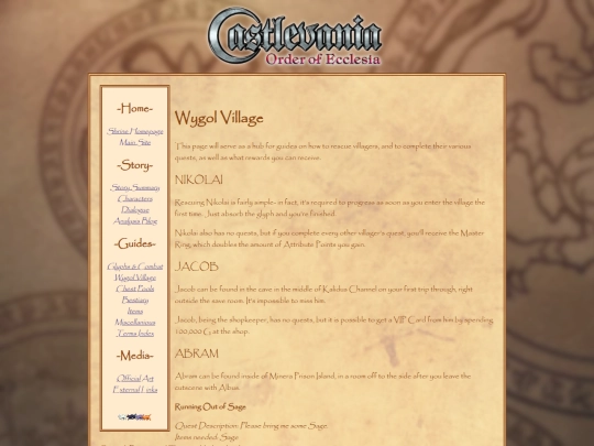 shrines/ooe/wygolvillageguide screenshot