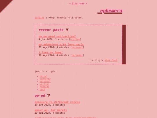 blog screenshot