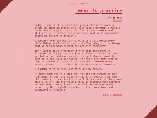 blog/practicing screenshot