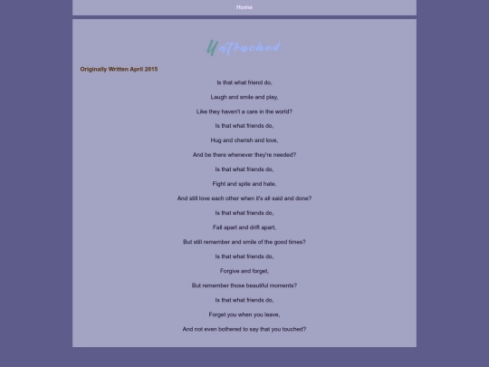 poetry/untouched screenshot