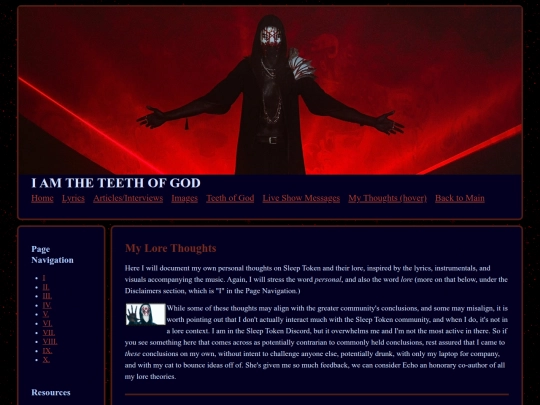 sleeptoken/lore screenshot