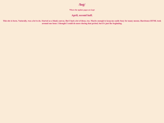 log screenshot