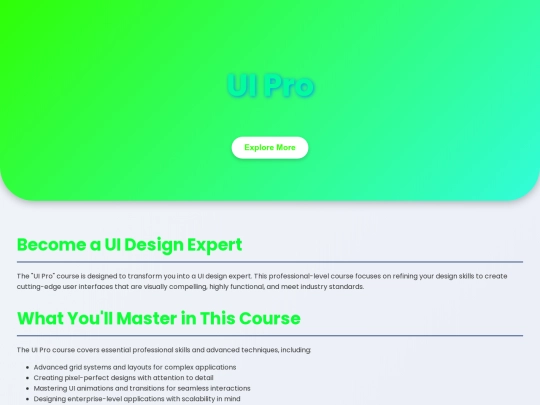 course/cs/UI Pro/UI Pro screenshot