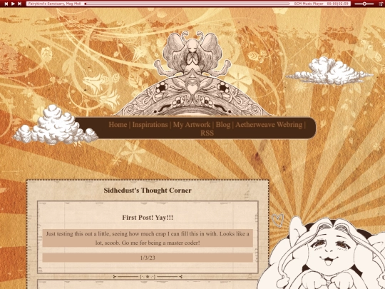 Blog screenshot