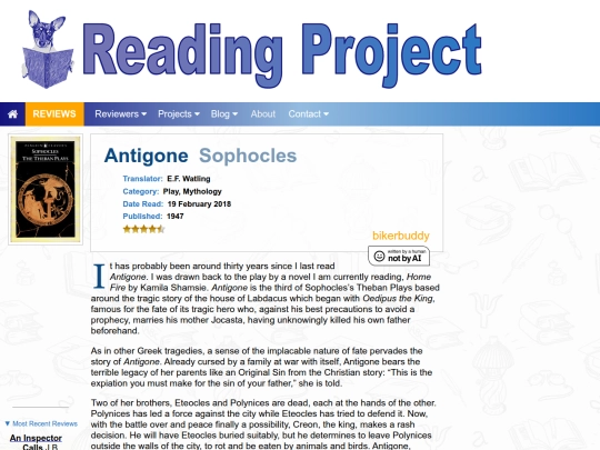 BookReviews/Antigone_Sophocles screenshot