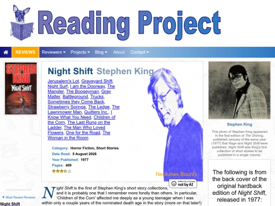 BookReviews/NightShift_StephenKing screenshot