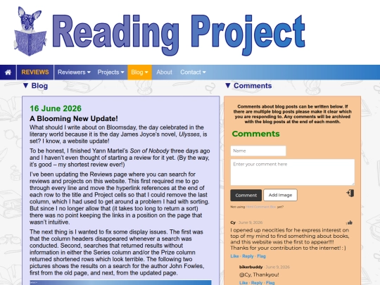 blog screenshot