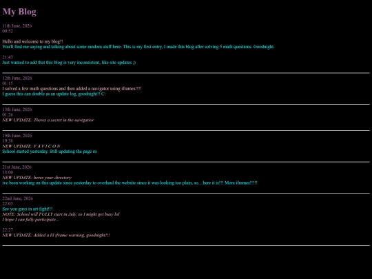 blog screenshot