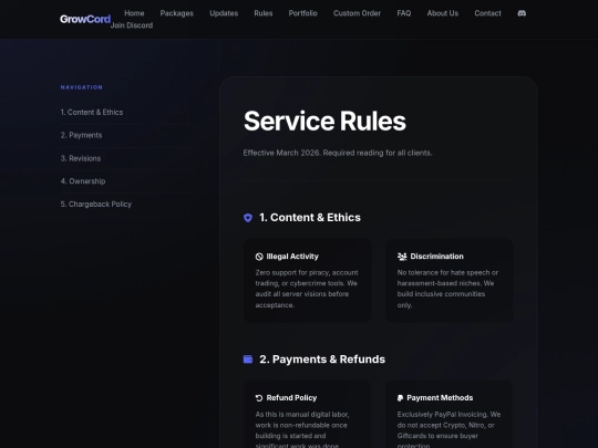 rules screenshot