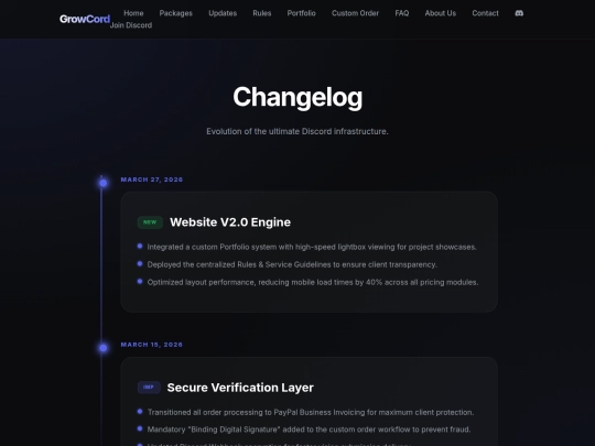 updates screenshot