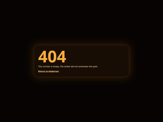 ambernet-site/not_found screenshot