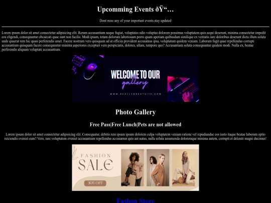 Event/html screenshot