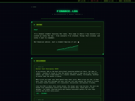 finance screenshot