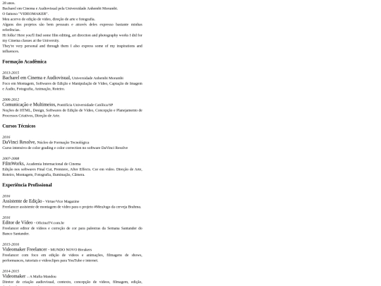 formacaoeexperiencia screenshot