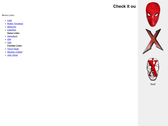 Links screenshot